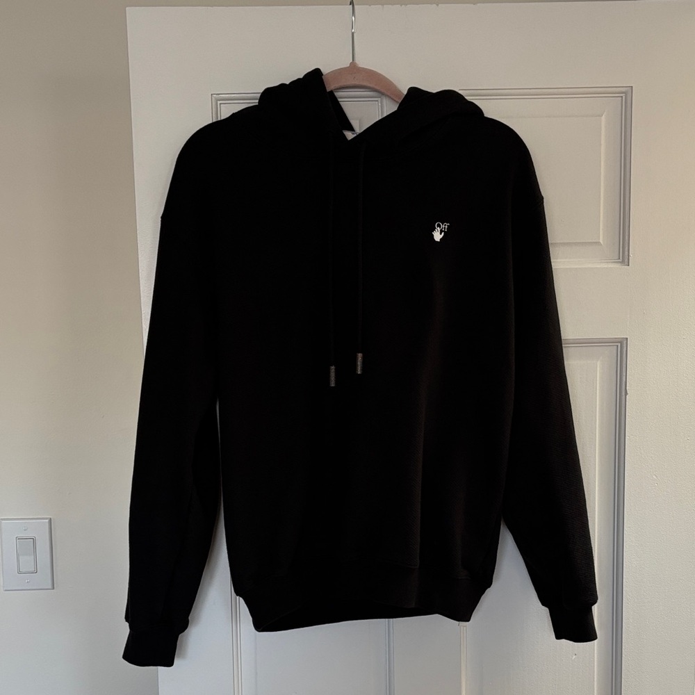 Women’s OFF WHITE Hoodie with Flowers